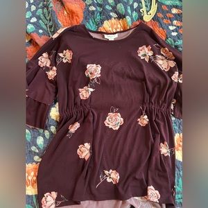 Floral Motherhood Maternity Top